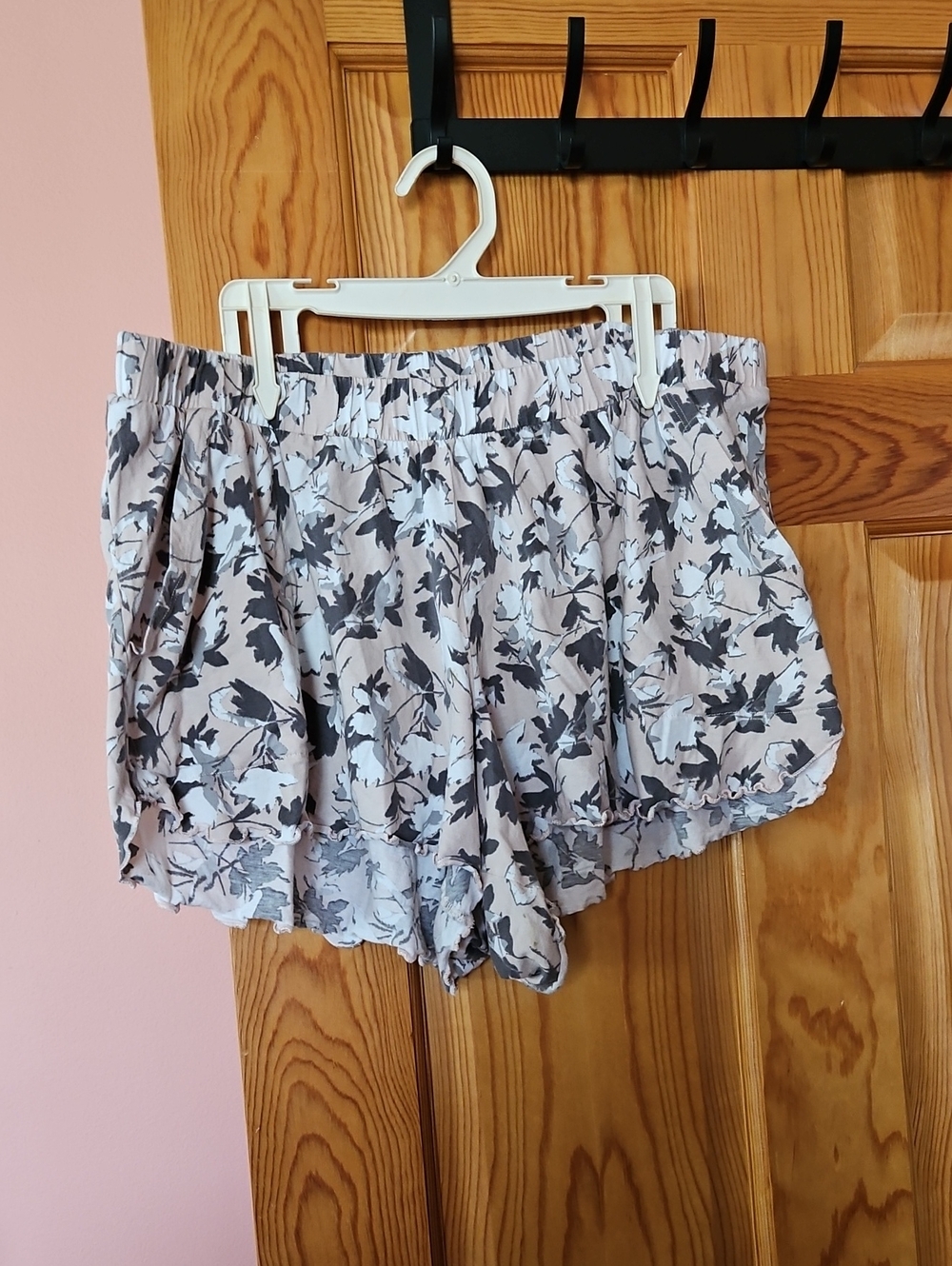 Cacique High-Waist Floral Ruffle Sleep Shorts
